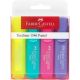 Evidenziatori faber castell textliner 1546 pastel set 4pz - 154610