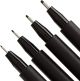 Set faber castell pitt artist pen  black set 4pz - 167115