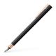 Penna stilografica faber castell neo slim metallo laccato nero rosegold