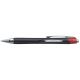 Penna roller a scatto uni-ball jetstream tratto 1,0 mm colore rosso