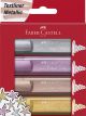 Evidenziatori faber castell textliner 46 metallic set 4pz - 154640