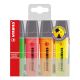 Evidenziatore stabilo boss original confezione 4pz fluo