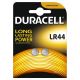 Batteria alcalina duracell lr44 1,5 v in blister da 2 pezzi