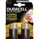 Batteria alcalina duracell lr14 plus power (mezza torcia) 1,5 v in blister da 2 pezzi