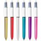 Penna a sfera bic shine 4 colori