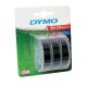 Nastro 3d per etichettatrici a rilievo dymo junior e dymo omega colore nero