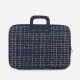 Borsa bombata 15,6'' tweed blu