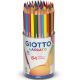 Pastelli laccati giotto barattolo 84 pz.