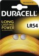 Batteria alcalina duracell lr54 1,5 v in blister da 2 pezzi