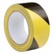 Nastro adesivo pvc segnaletico 50 mm x 66 mt giallo/nero eurocell