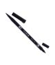 Pennarello doppia punta dual brush pen nero tombow